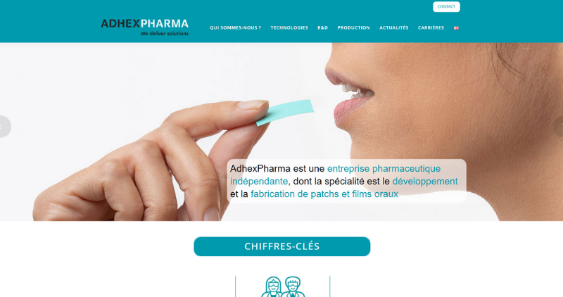 Site internet Adhex Pharma